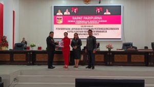 Paripurna LKPJ Kepala daerah Minahasa tahun 2023